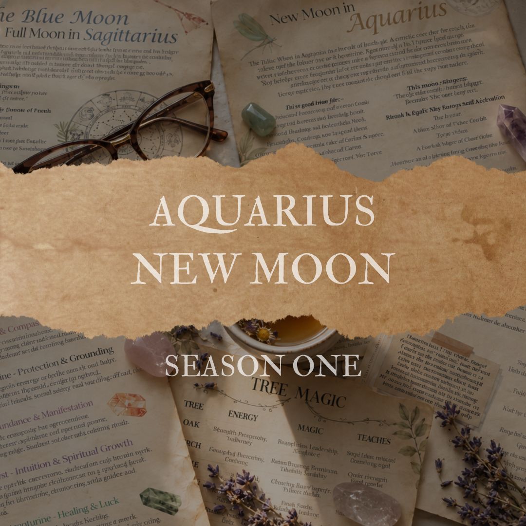 Aquarius New Moon Grimoire Page Season One