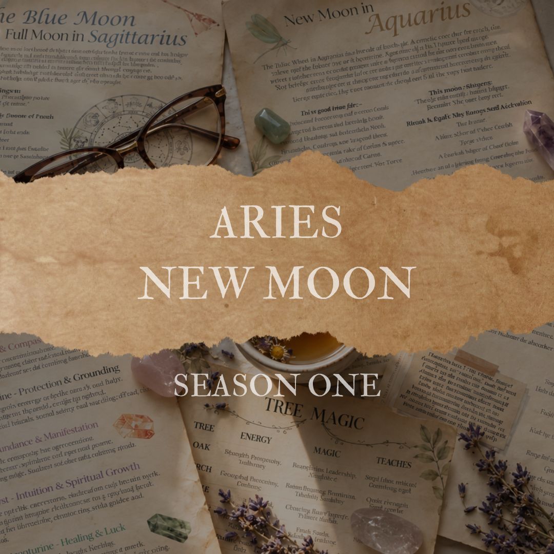 Aries New Moon Grimoire Page Season One