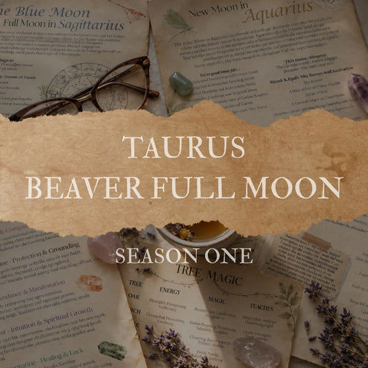 Beaver Moon Full Moon in Taurus Grimoire Page Season One