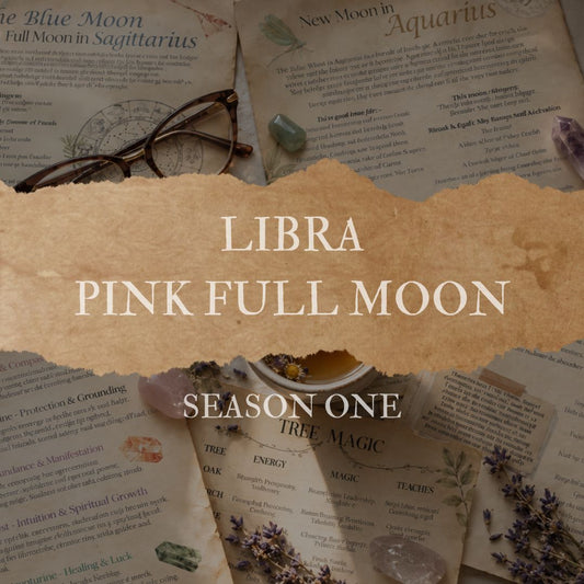 Pink Moon Full Moon in Libra Grimoire Page Season One