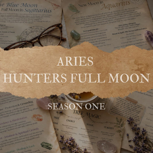 Harvest Moon Full Moon in Aries Grimoire Page Season Two