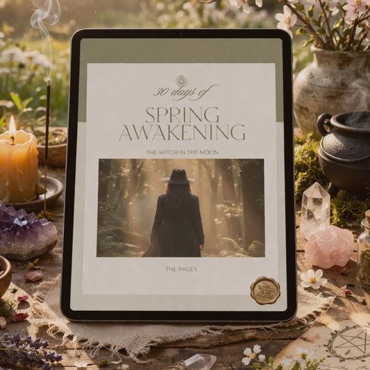 30 Days of Spring Witch Awakening Pages | Ostara Rituals, Daily Witchcraft Practice, Shadow Work & Self Growth Guide