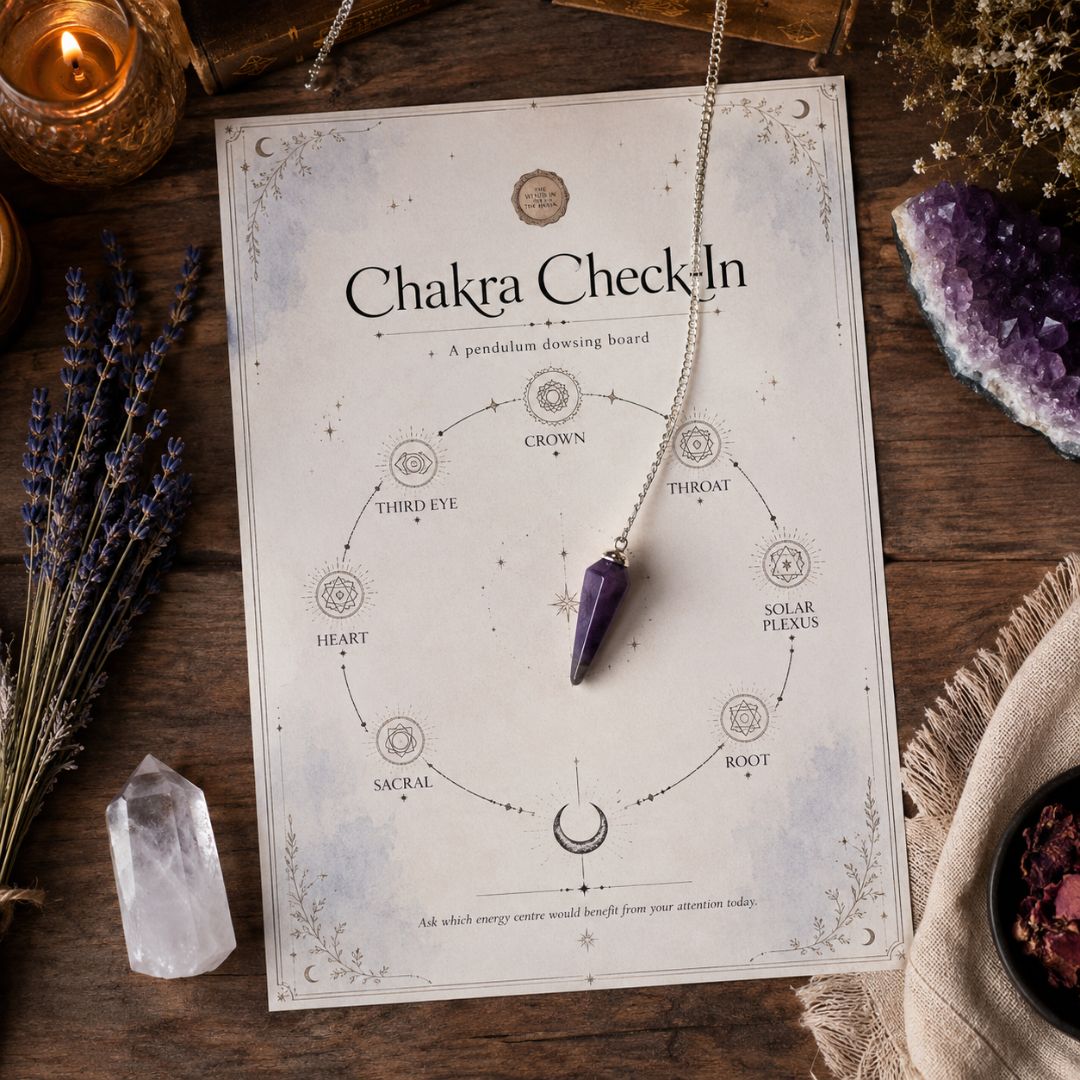 FREE Chakra Check-In Pendulum Dowsing Board (Printable PDF)