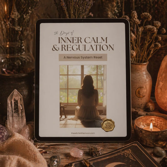 30 Days of Inner Calm & Regulation Pages | A Witch’s Guide to Nervous System Softening